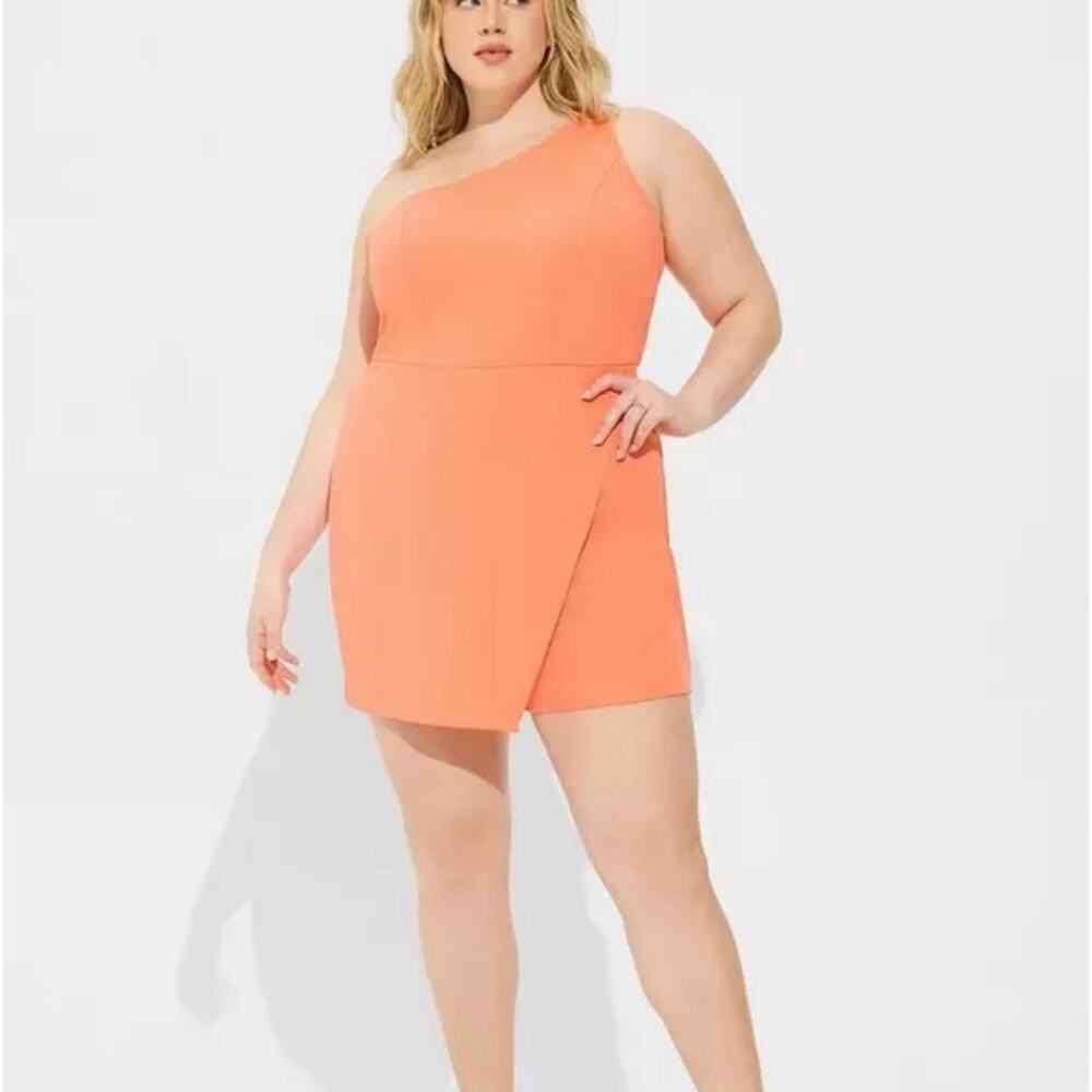 Torrid sz 16 one shoulder romper dresss